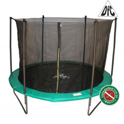 Батут DFC JUMP 12ft складной, c сеткой, цвет green