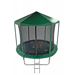 Батут Sport Elite Home 8FT с принтом, защитной сеткой и крышей FR-30-8FT